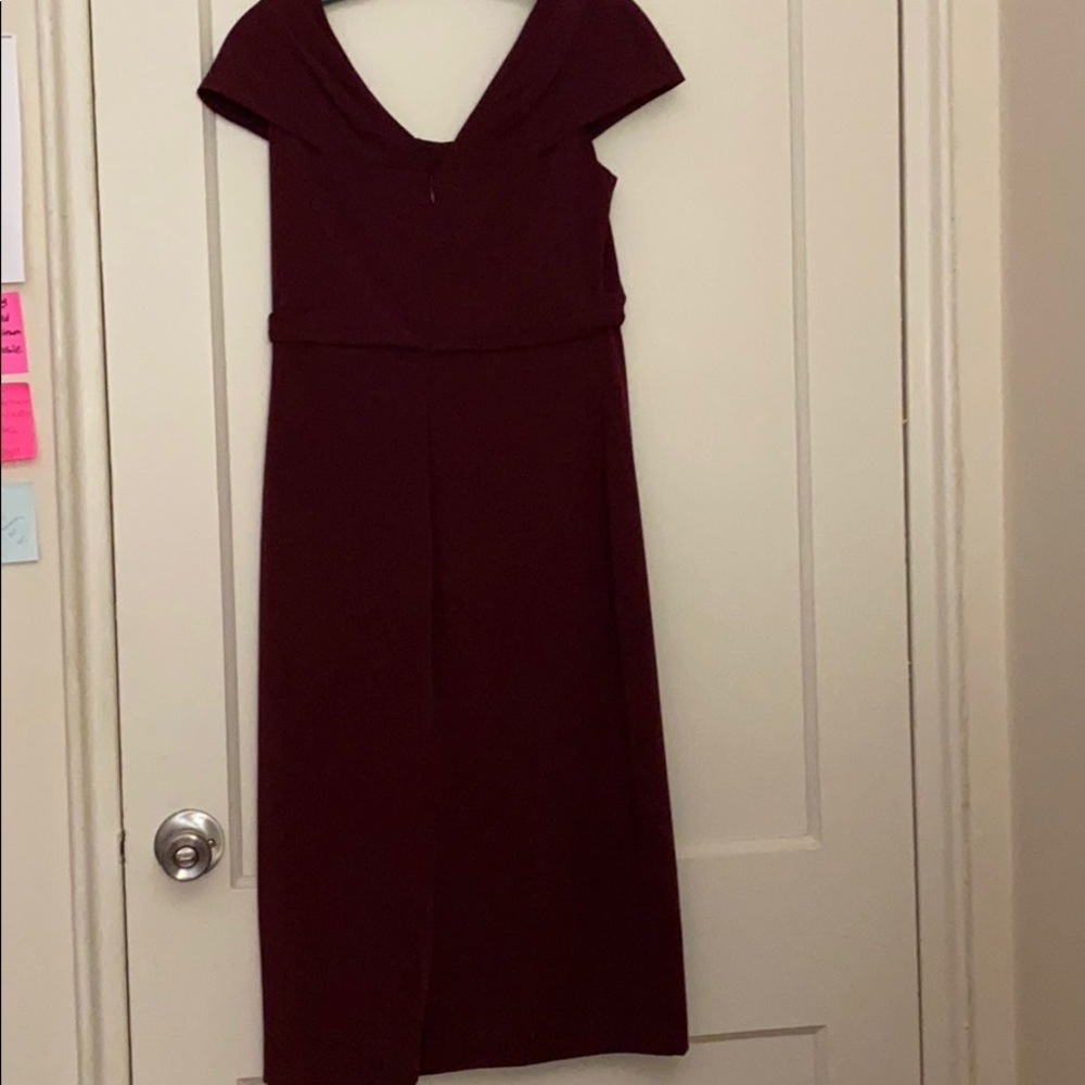 NWT Neiman Marcus burgundy red dress size:6 - Picture 7 of 11